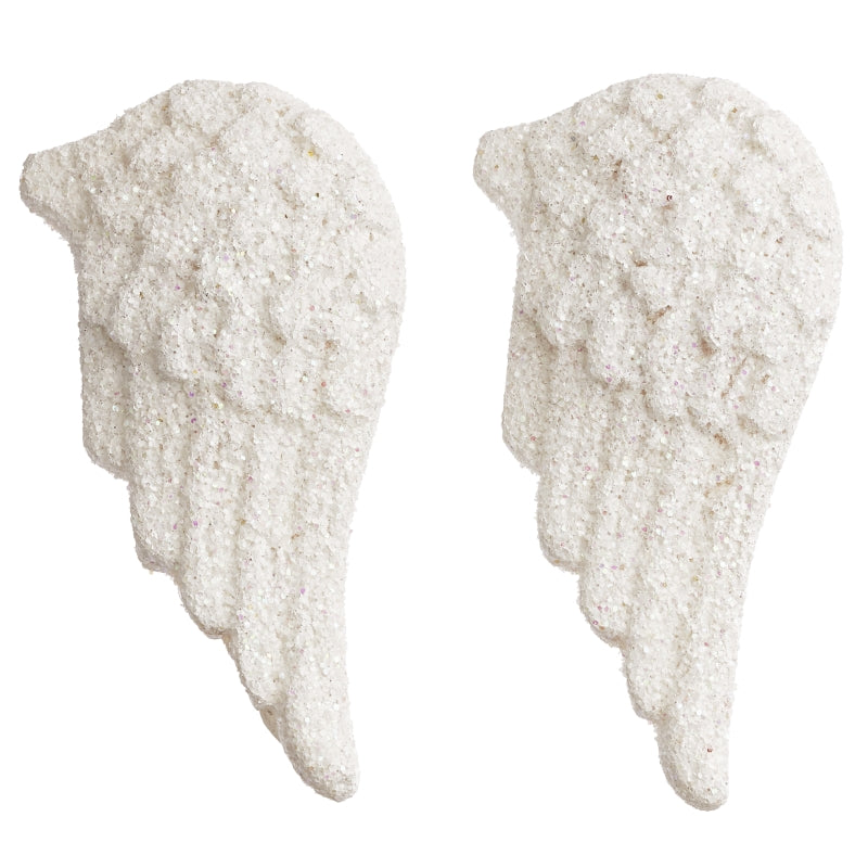 Engelsflügel Deko – selbstklebend, weiß (4 Stück) - Produktbild