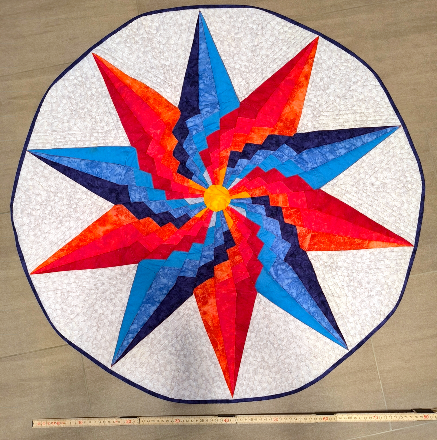 Quilt "Feuer und Eis", ca. 80 cm - Produktbild