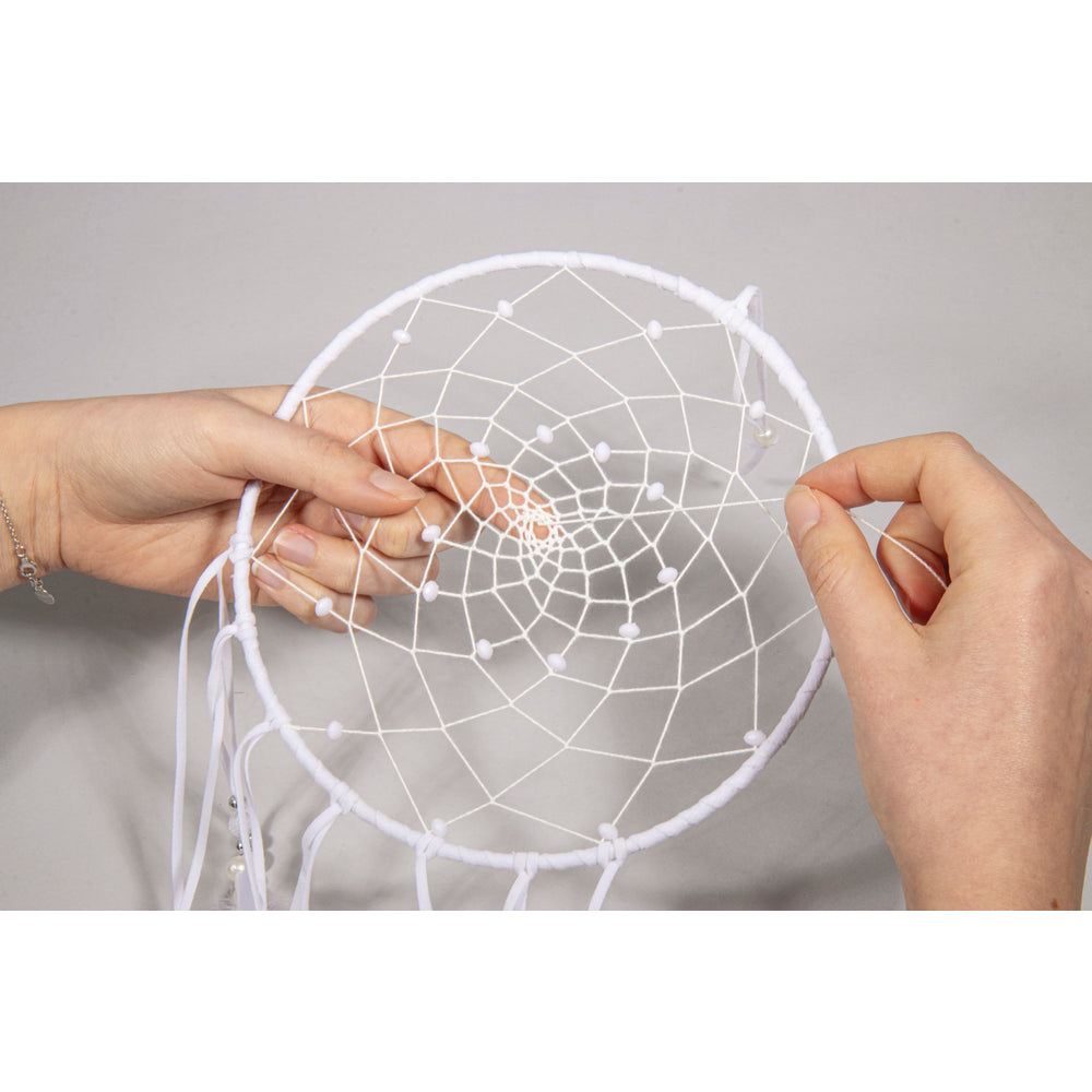 Bastelset DIY Traumfänger, weiß Produktbild