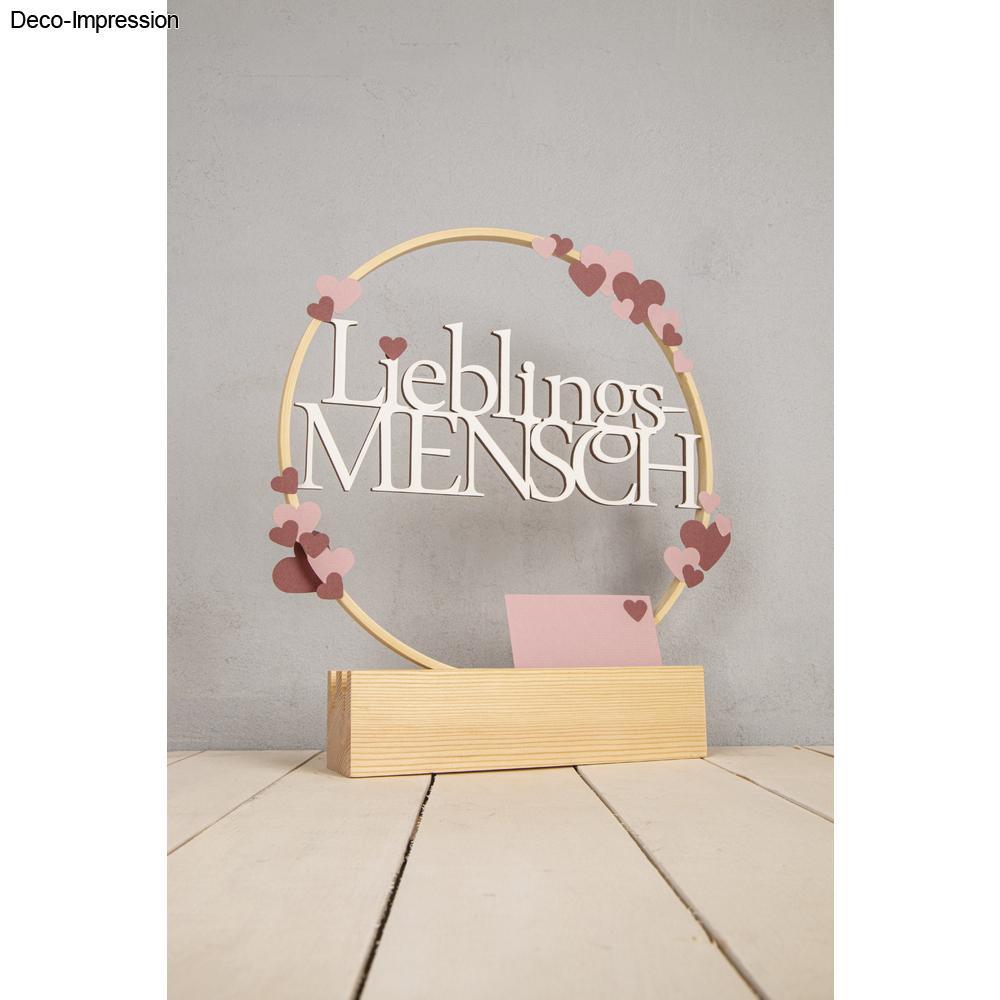 Holzschriftzug Lieblingsmensch – FSC 100% - Produktbild