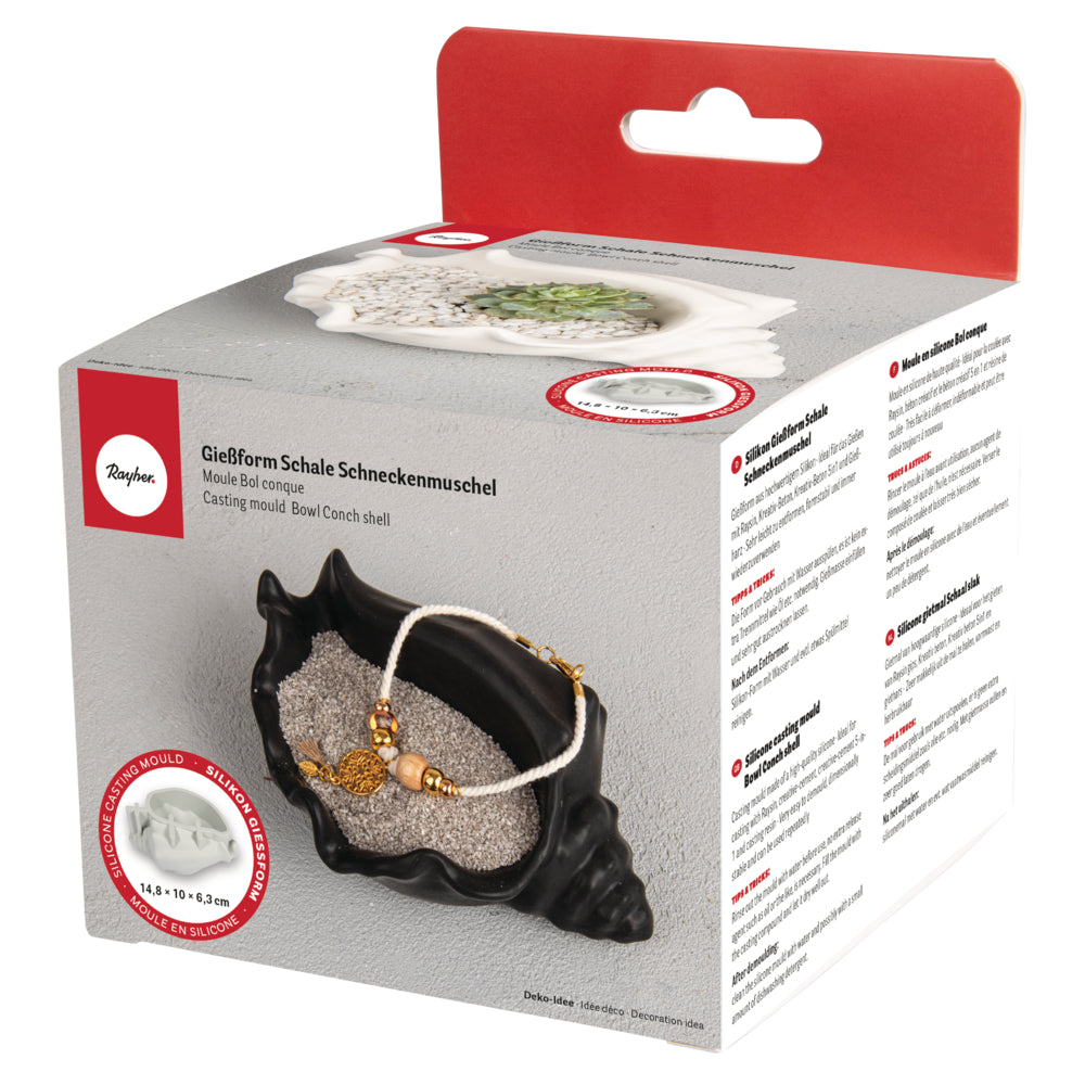 Silikon Gießform Schale Schneckenmuschel Produktbild