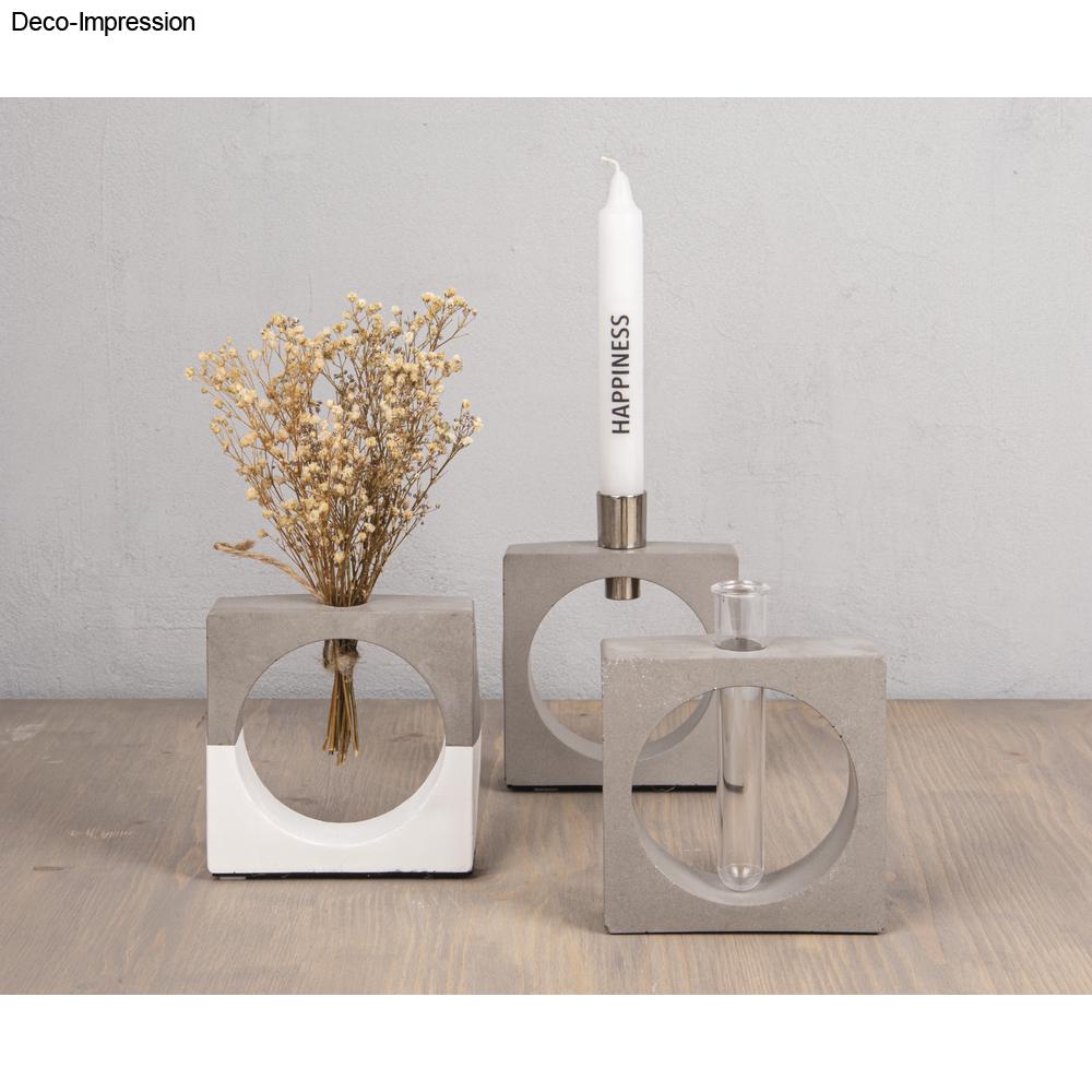 Silikon Gießform Vase Quadrat mit Kreis Produktbild