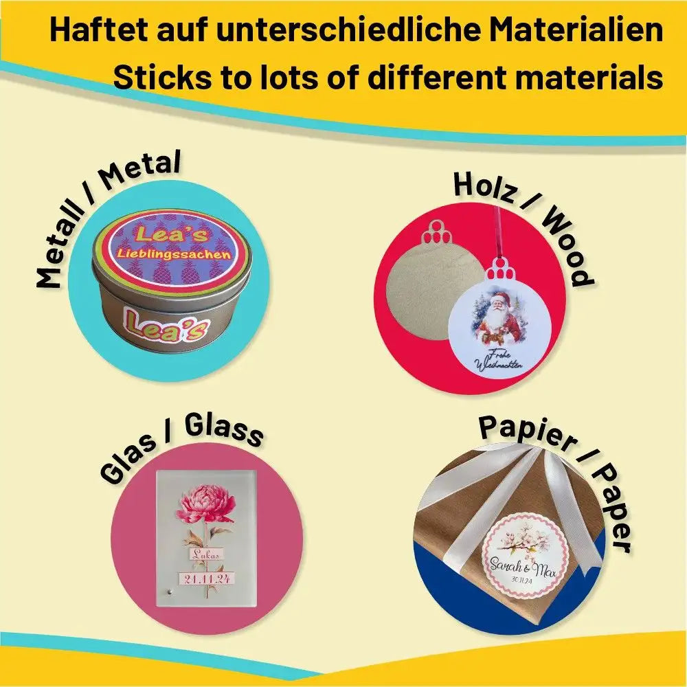 SUPERIOR® Sticker-Vinyl weiß matt, DIN A4, 25 Stück – Produktbeispiel
