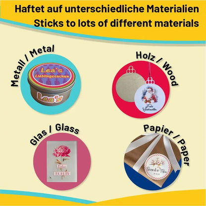 SUPERIOR® Sticker-Vinyl weiß matt, DIN A4, 25 Stück – Produktbeispiel