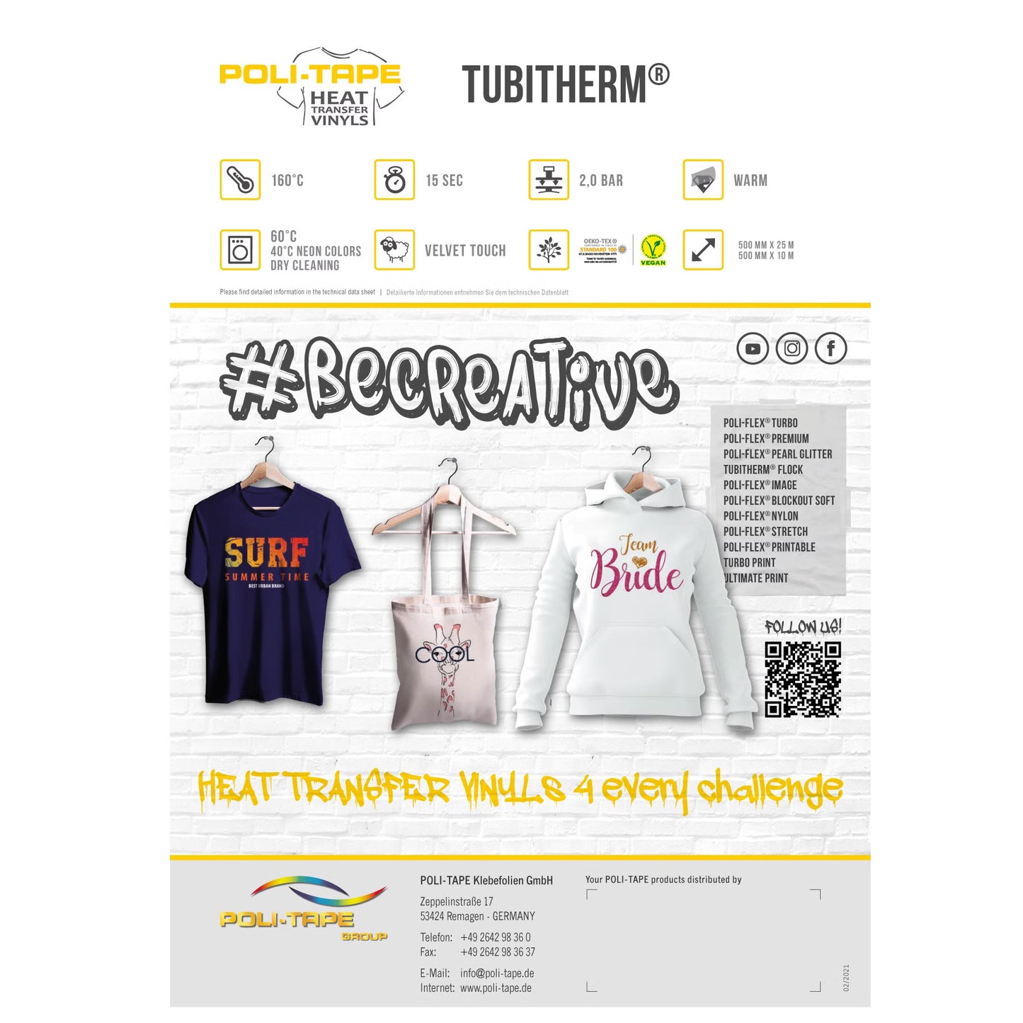 POLI-TAPE® TUBITHERM®, 20cm x 30cm – Produktbeispiel