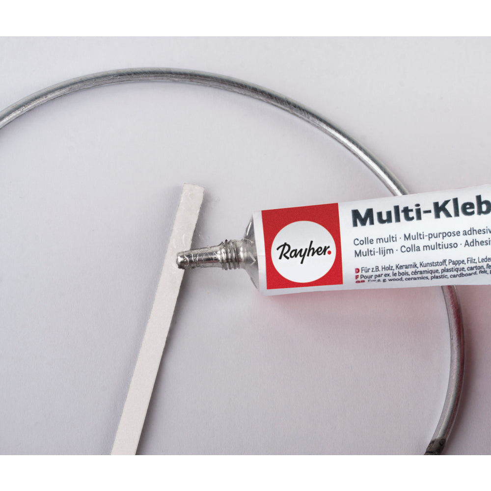 Traumfänger Bastelset – 18 cm, weiß - Produktbild