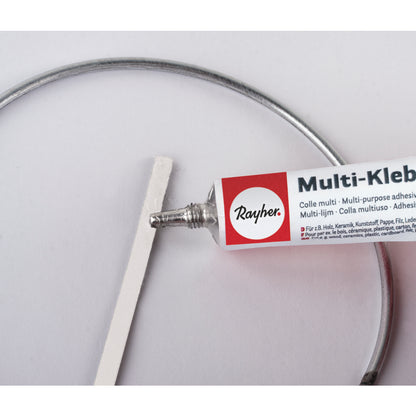 Traumfänger Bastelset – 18 cm, weiß - Produktbild