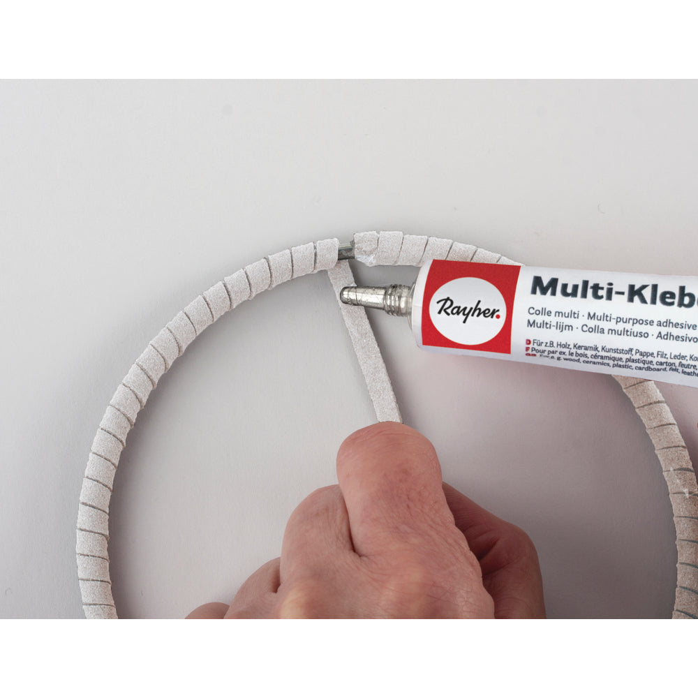 Traumfänger Bastelset – 18 cm, weiß - Produktbild