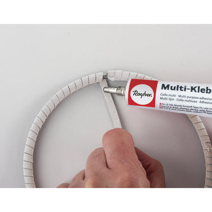 Traumfänger Bastelset – 18 cm, weiß - Produktbild