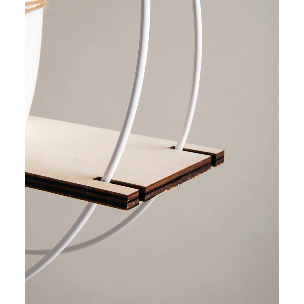 Deko Ringe + Holzboard – Bastelset, zum Hängen - Produktbild