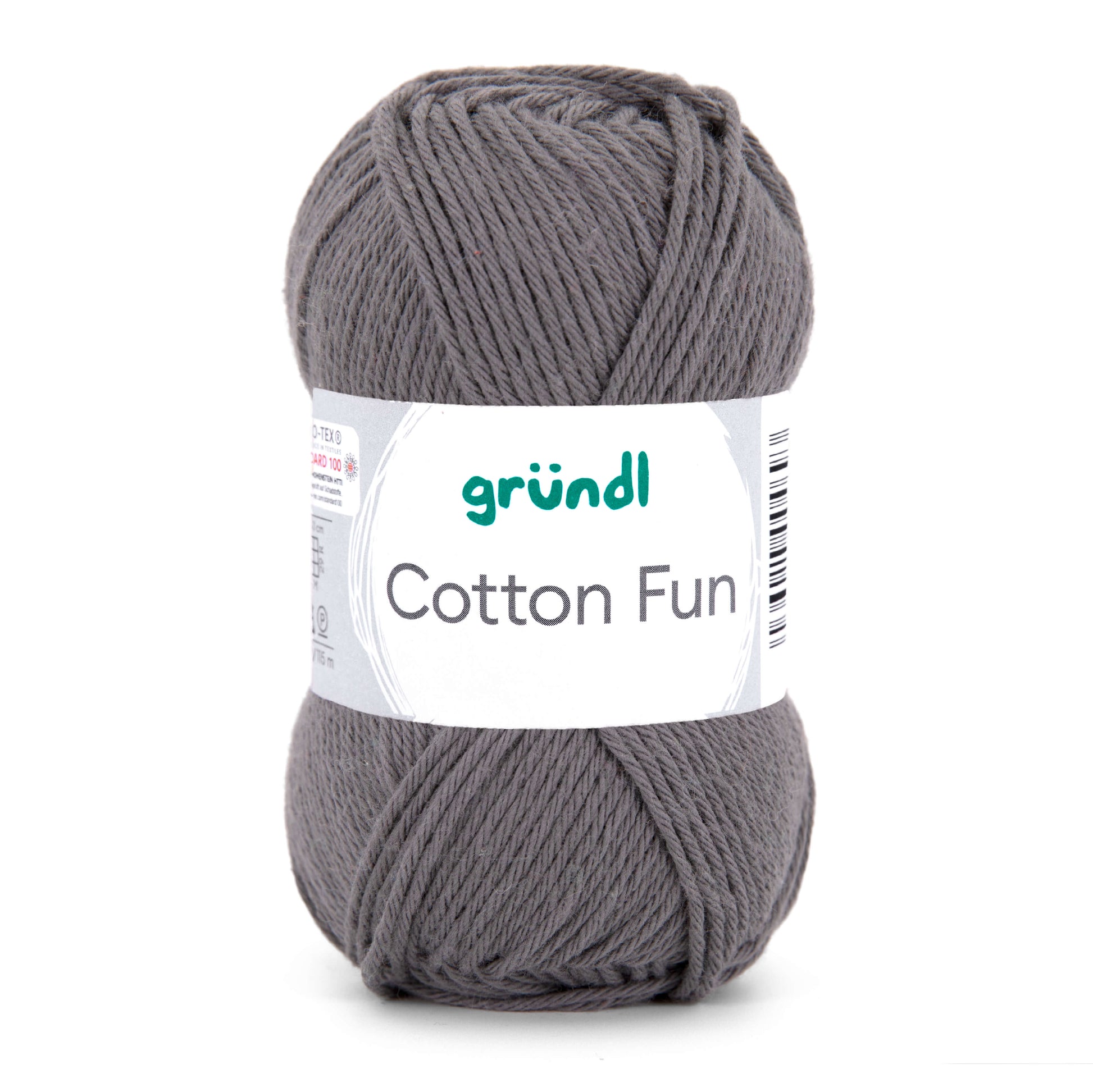 Gründl Cotton Fun Baumwollgarn 50 g - Variante: anthrazit