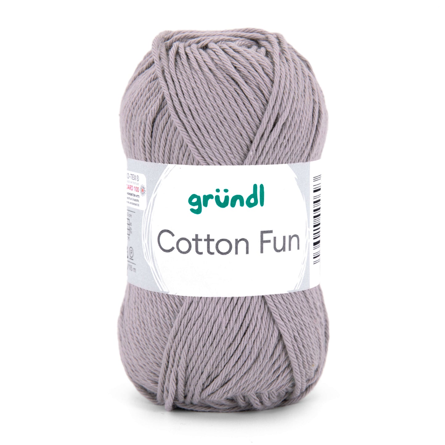 Gründl Cotton Fun Baumwollgarn 50 g - Variante: hellgrau