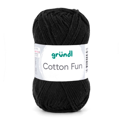 Gründl Cotton Fun Baumwollgarn 50 g - Variante: schwarz