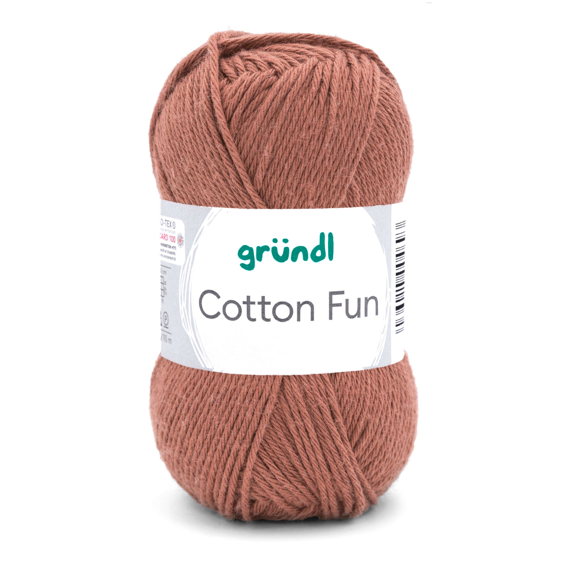 Gründl Cotton Fun, 50g, 100% Baumwolle in Farbe nougat