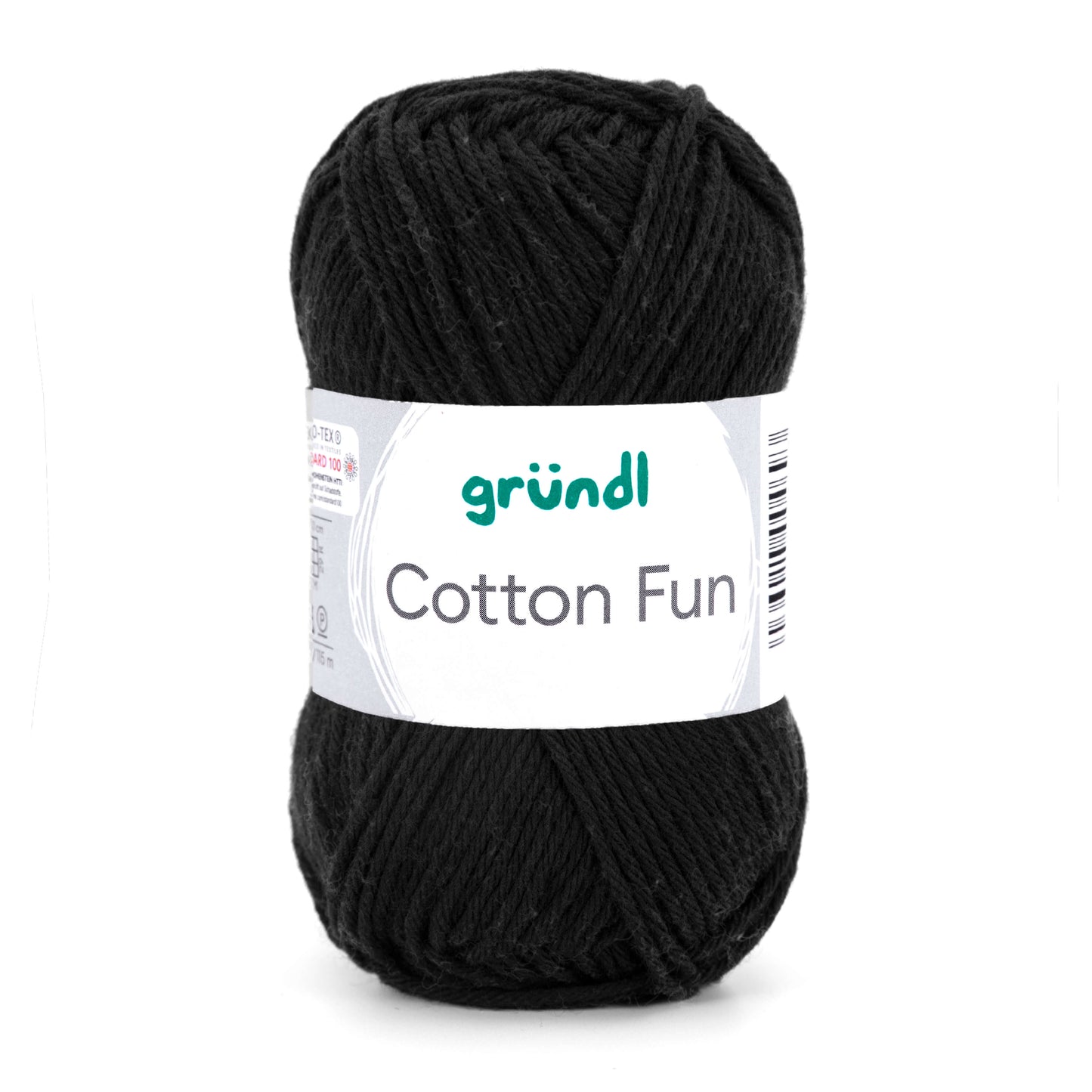 Gründl Cotton Fun, 50g, 100% Baumwolle in Farbe schwarz