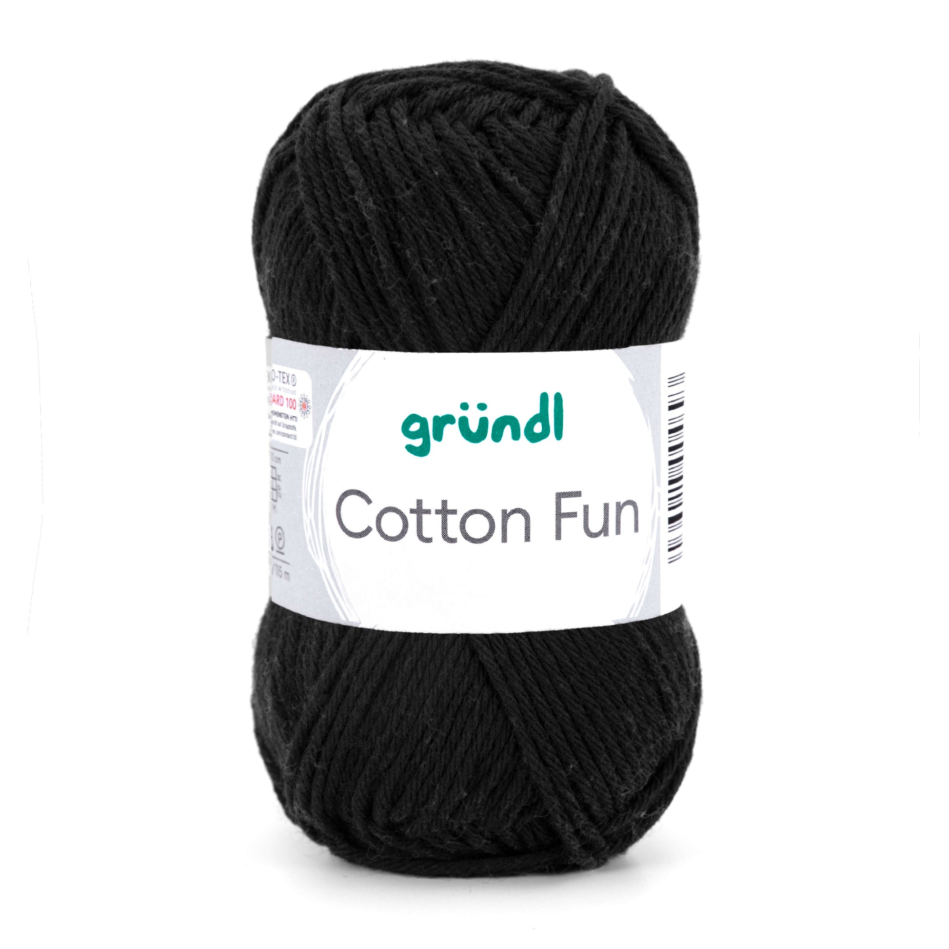 Gründl Cotton Fun, 50g, 100% Baumwolle in Farbe schwarz
