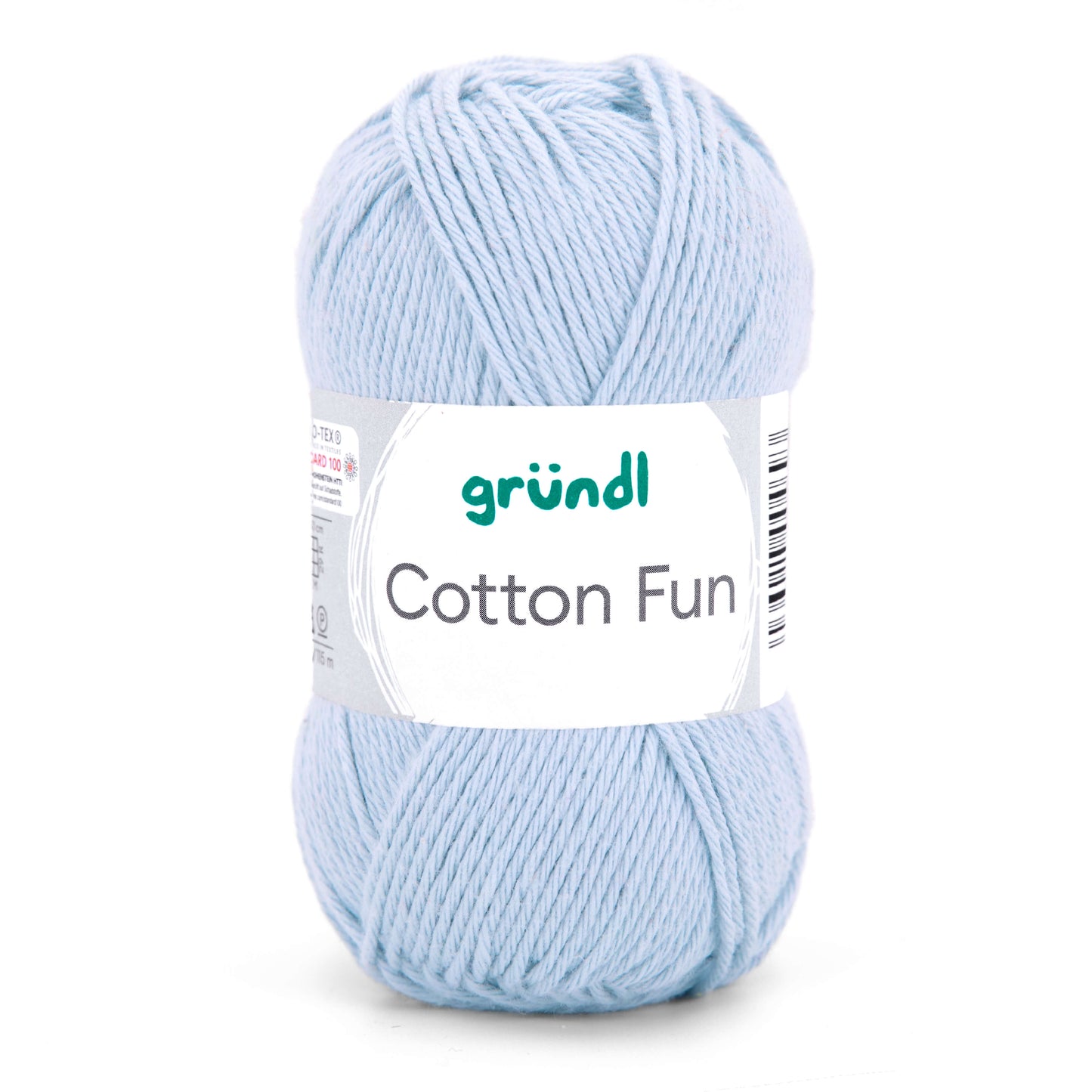 Gründl Cotton Fun, 50g, 100% Baumwolle in Farbe babyblau