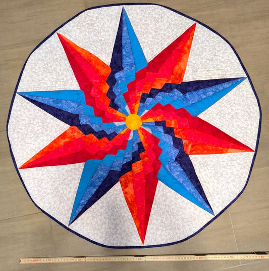 Quilt "Feuer und Eis", ca. 80 cm Produktbild