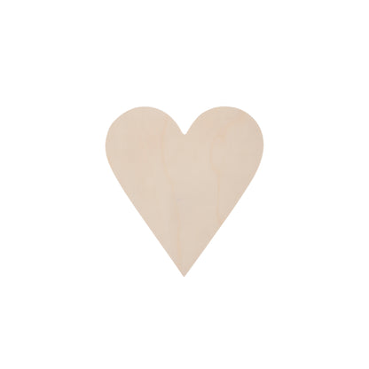 Holzherz Bastelrohling – natur - Produktbild