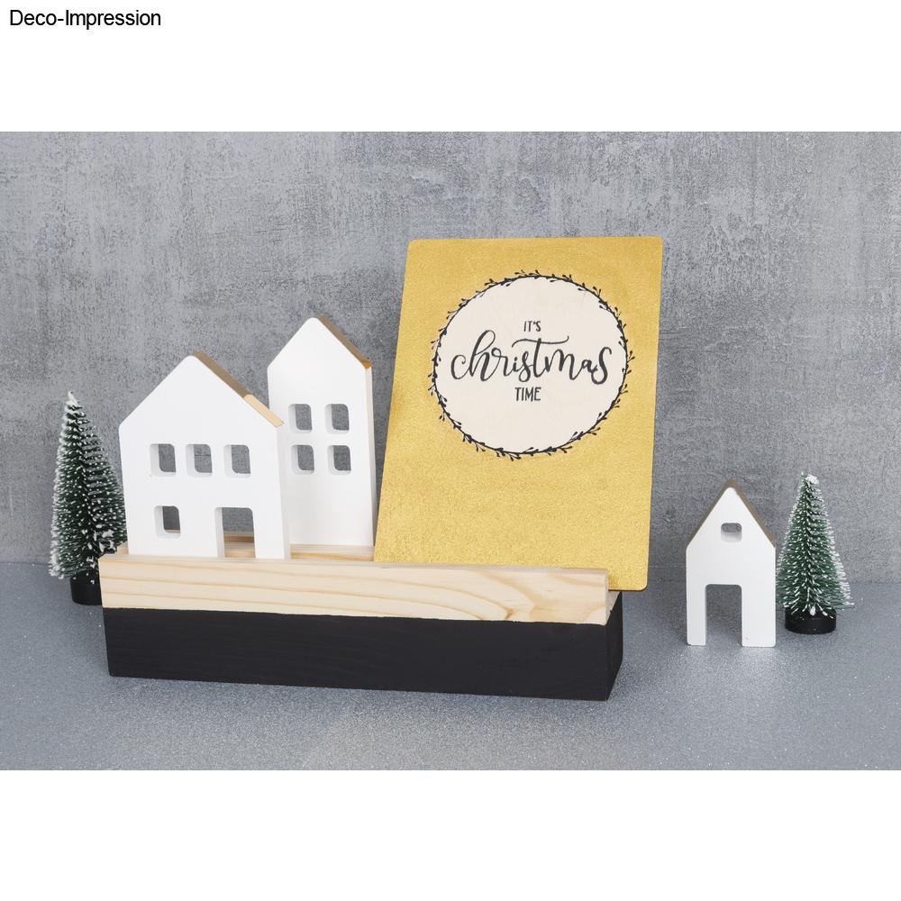 Holzaufsteller für Dekoringe – FSC 100% - Produktbild