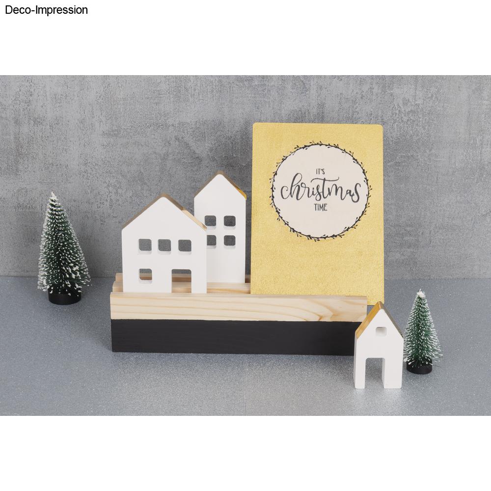 Holzaufsteller für Dekoringe – FSC 100% - Produktbild