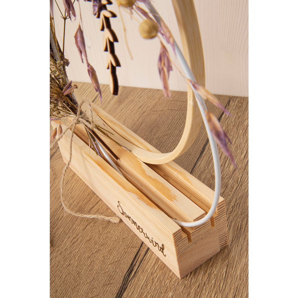 Holzaufsteller für Dekoringe – FSC 100% - Produktbild