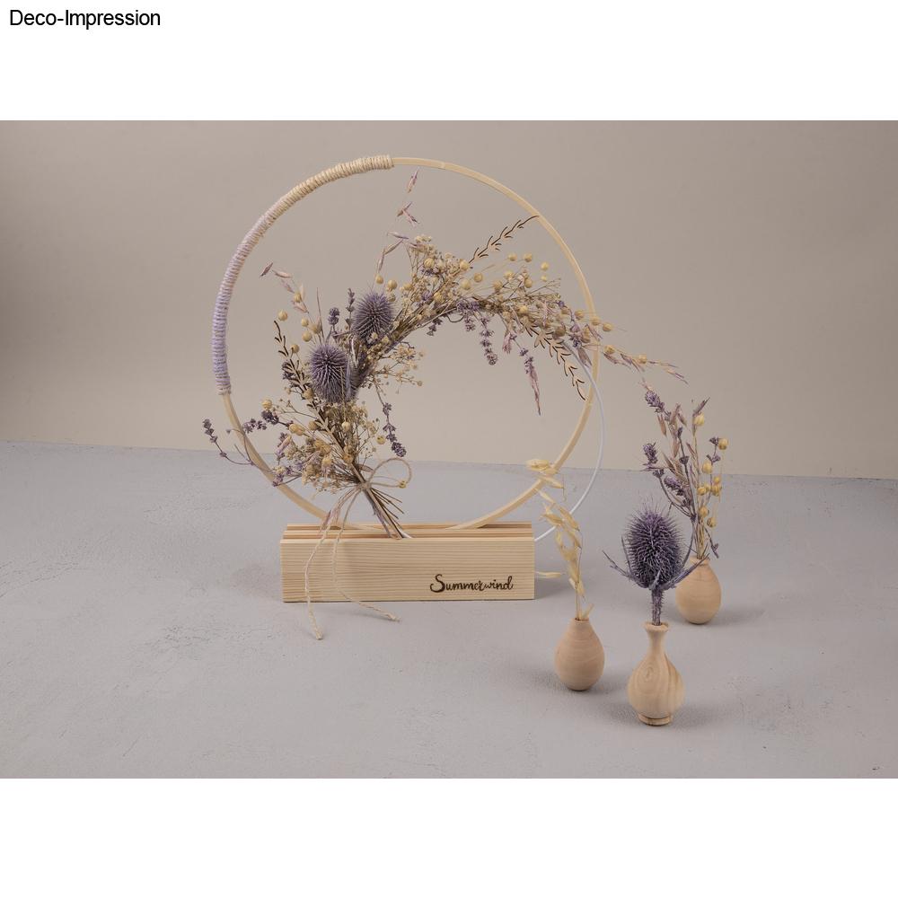 Holzaufsteller für Dekoringe – FSC 100% - Produktbild