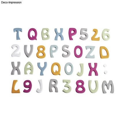 LDPE Gießform Buchstaben/Zahlen, 37 Motive - Produktbild