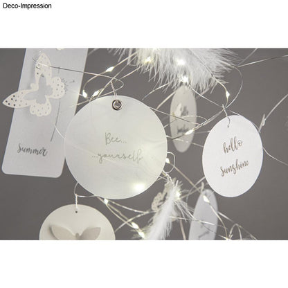 Mini-LED Lichterkette mit Timer, lichtgelb, 96 LEDs - Produktbild