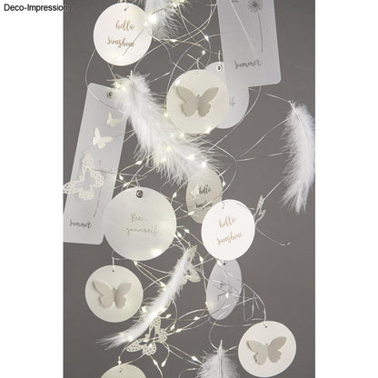 Mini-LED Lichterkette mit Timer, lichtgelb, 96 LEDs - Produktbild