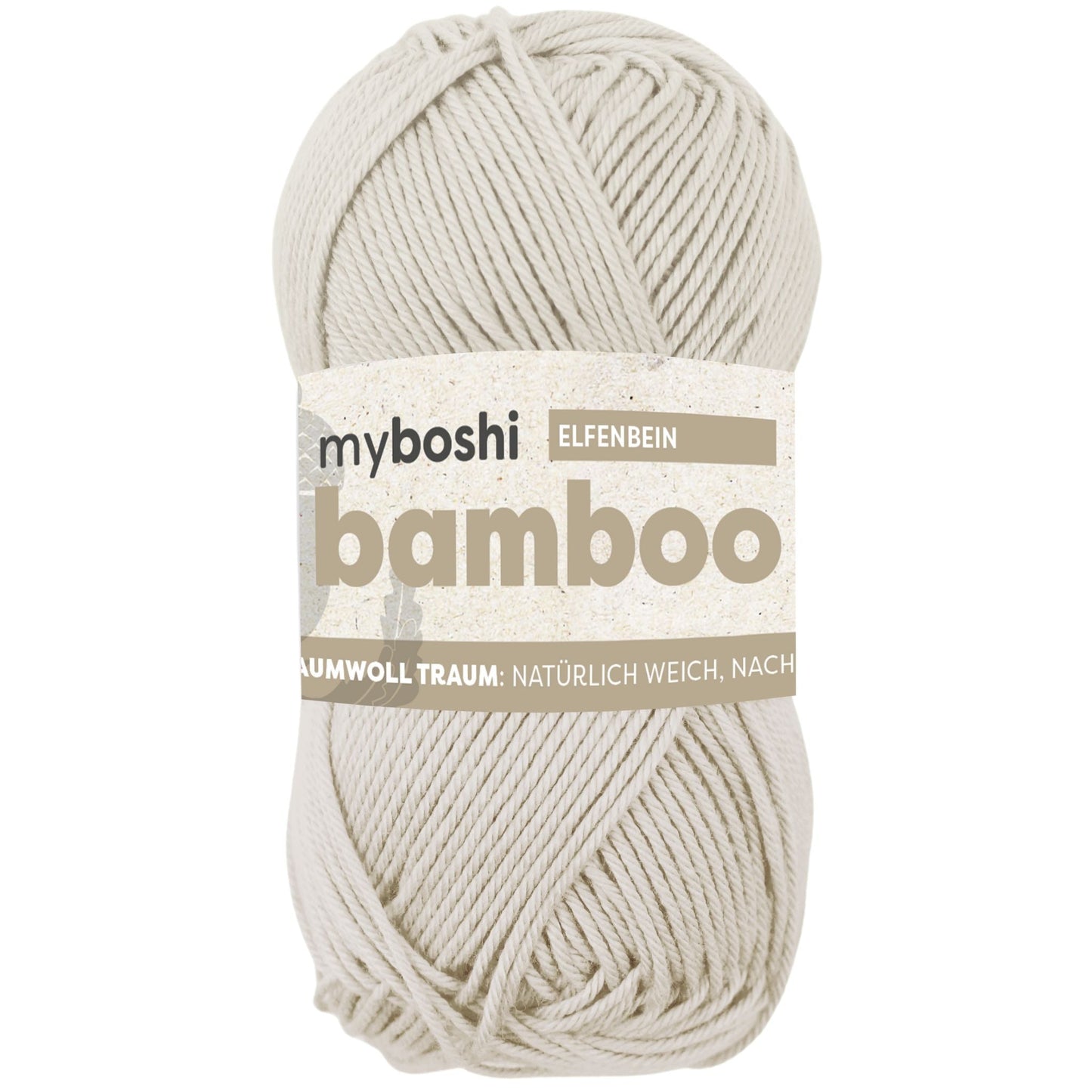 myboshi Bamboo Bambus-Baumwollgarn 50 g - Variante: elfenbein
