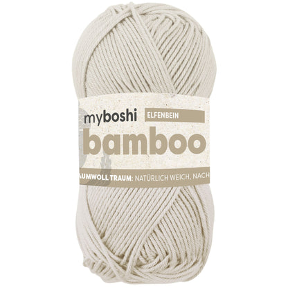 myboshi Bamboo Bambus-Baumwollgarn 50 g - Variante: elfenbein