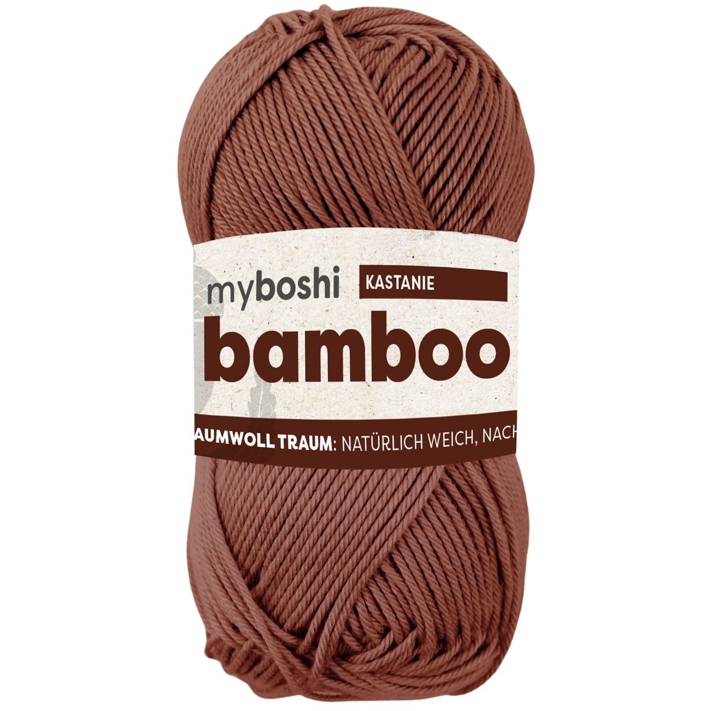 myboshi Bamboo Bambus-Baumwollgarn 50 g - Variante: kastanie