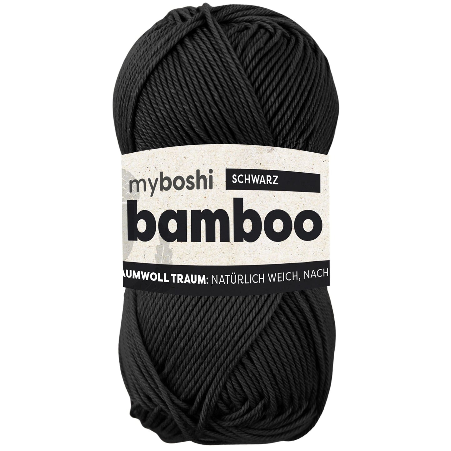 myboshi Bamboo Bambus-Baumwollgarn 50 g - Variante: schwarz