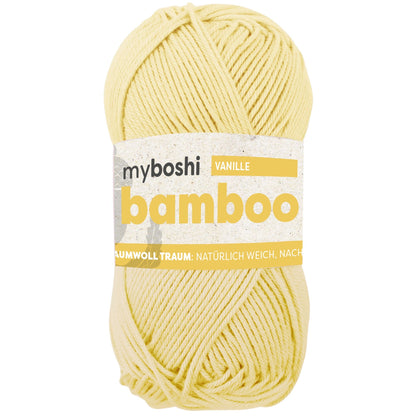 myboshi Bamboo Bambus-Baumwollgarn 50 g - Variante: vanille