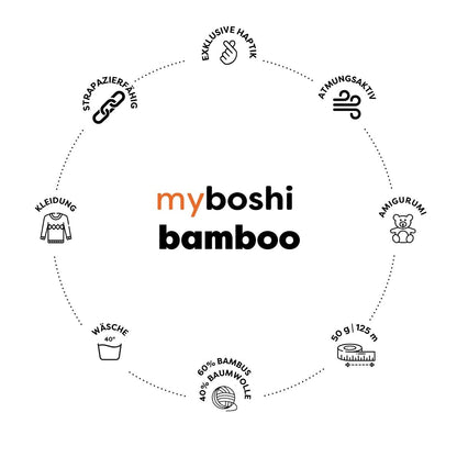 myboshi Bamboo, 50g, 60% Bambus 40% Baumwolle Produktbild