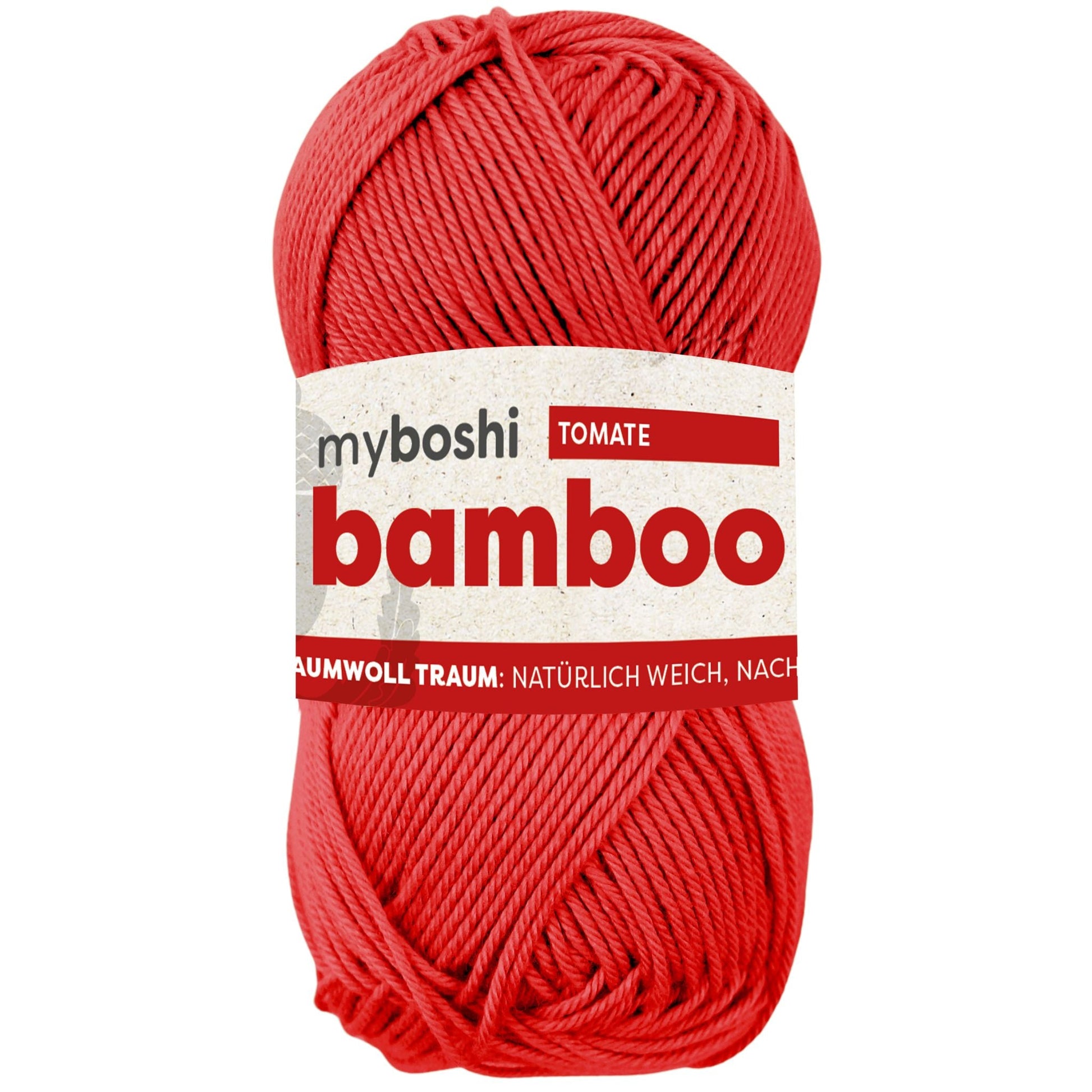 myboshi Bamboo, 50g, 60% Bambus 40% Baumwolle in Farbe tomate