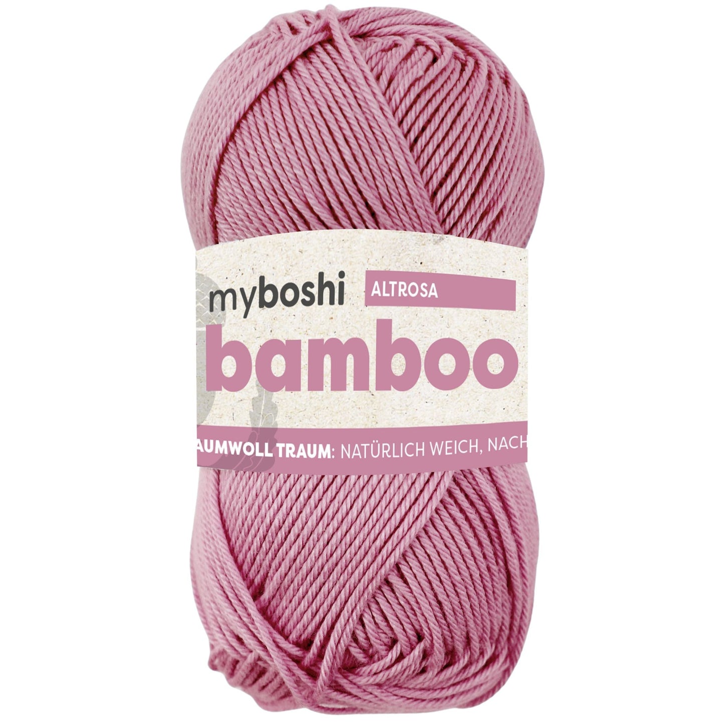 myboshi Bamboo, 50g, 60% Bambus 40% Baumwolle in Farbe altrosa