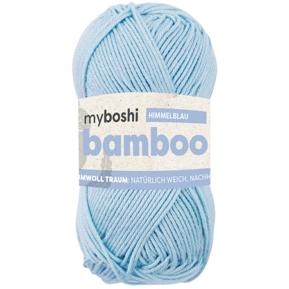 myboshi Bamboo, 50g, 60% Bambus 40% Baumwolle in Farbe himmelblau