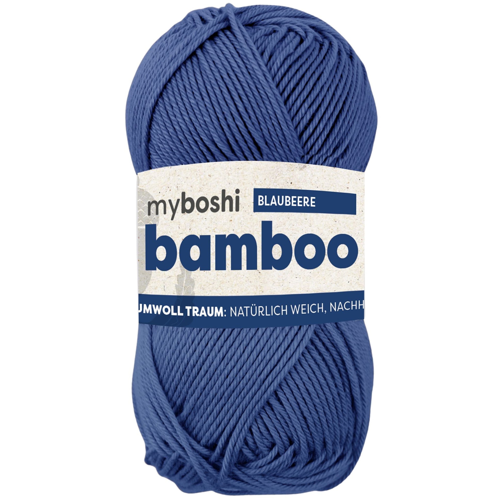 myboshi Bamboo, 50g, 60% Bambus 40% Baumwolle in Farbe blaubeere