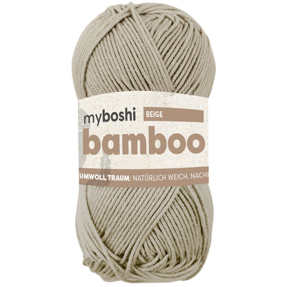 myboshi Bamboo, 50g, 60% Bambus 40% Baumwolle in Farbe beige