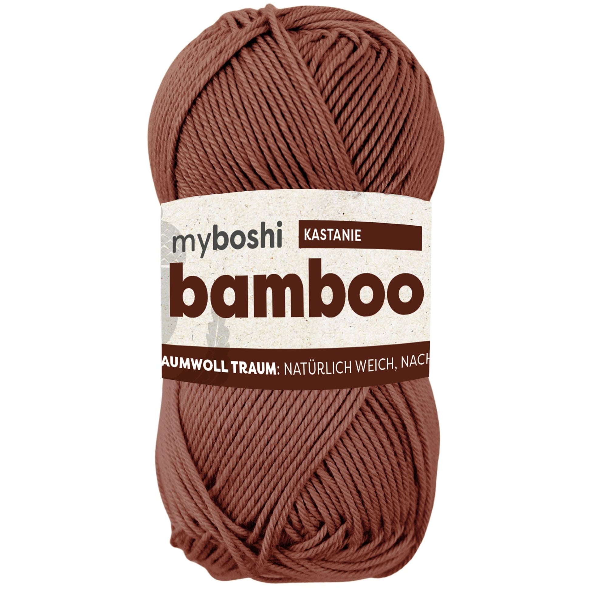 myboshi Bamboo, 50g, 60% Bambus 40% Baumwolle in Farbe kastanie
