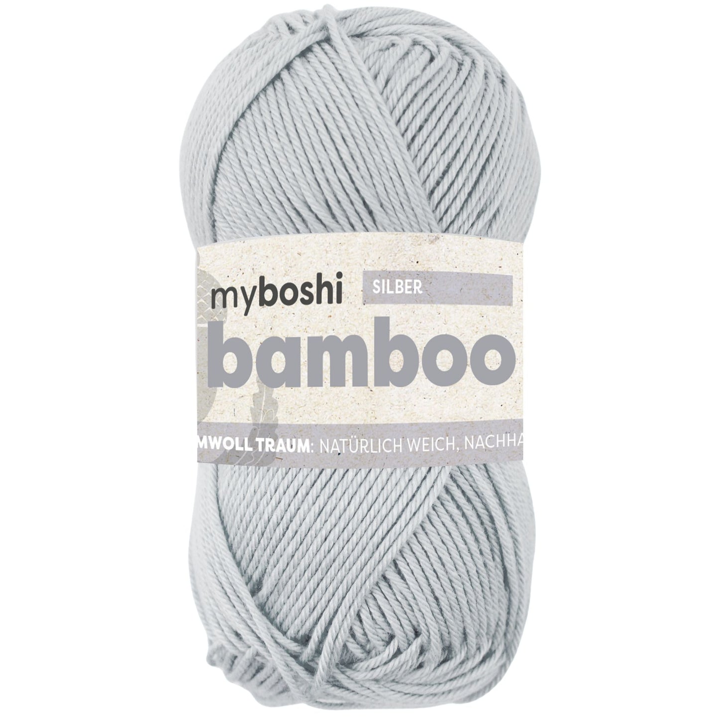 myboshi Bamboo, 50g, 60% Bambus 40% Baumwolle in Farbe silber