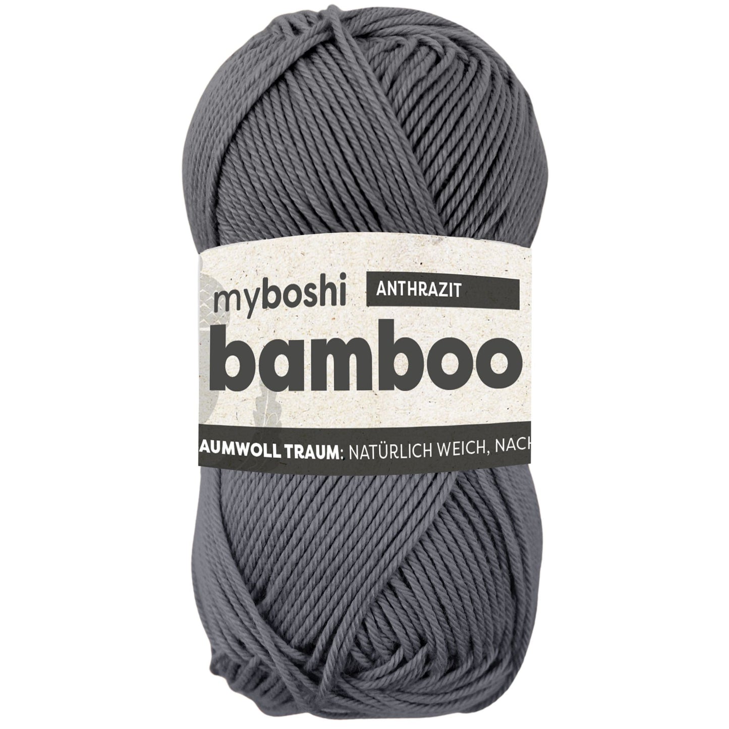 myboshi Bamboo, 50g, 60% Bambus 40% Baumwolle in Farbe anthrazit