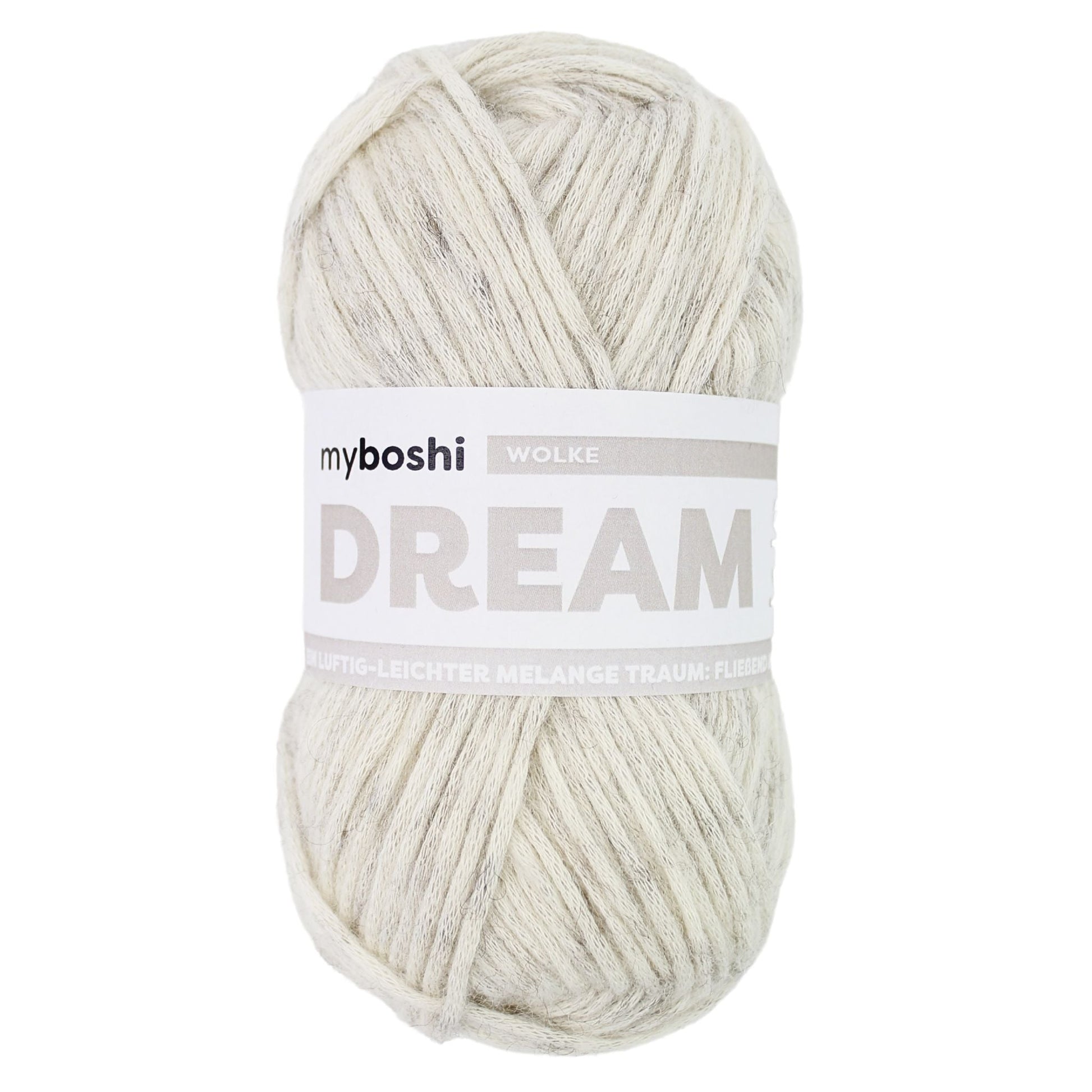 myboshi Dream, 50g, 76% Baumwolle, 22% Baby-Alpaka, 2% Merino in Farbe Wolke