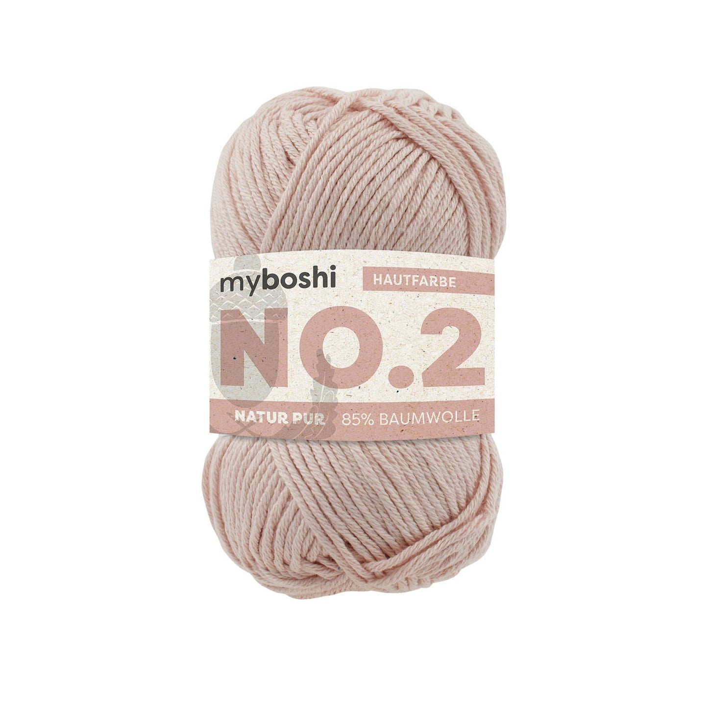 myboshi No.2, 50g, 85% Baumwolle 15% Kapok in Farbe rose