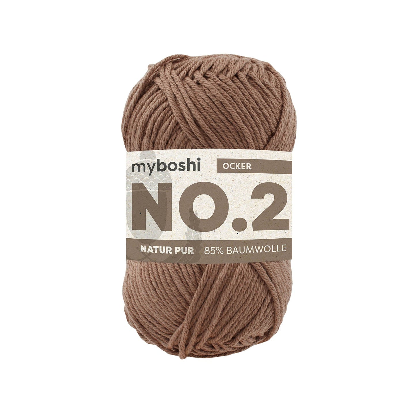 myboshi No.2, 50g, 85% Baumwolle 15% Kapok in Farbe ocker