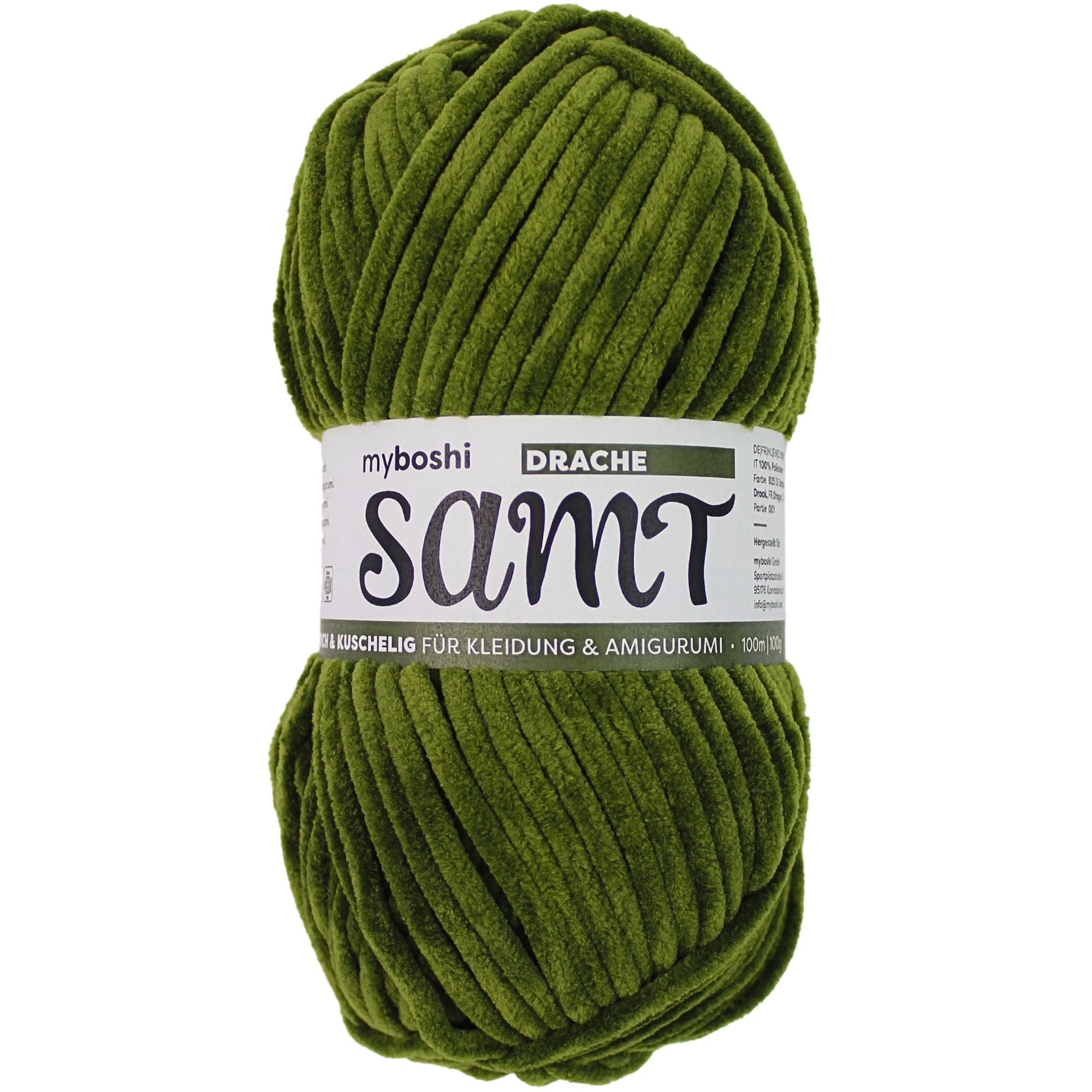 myboshi Samt, 100g, 100% Polyester in Farbe Drache