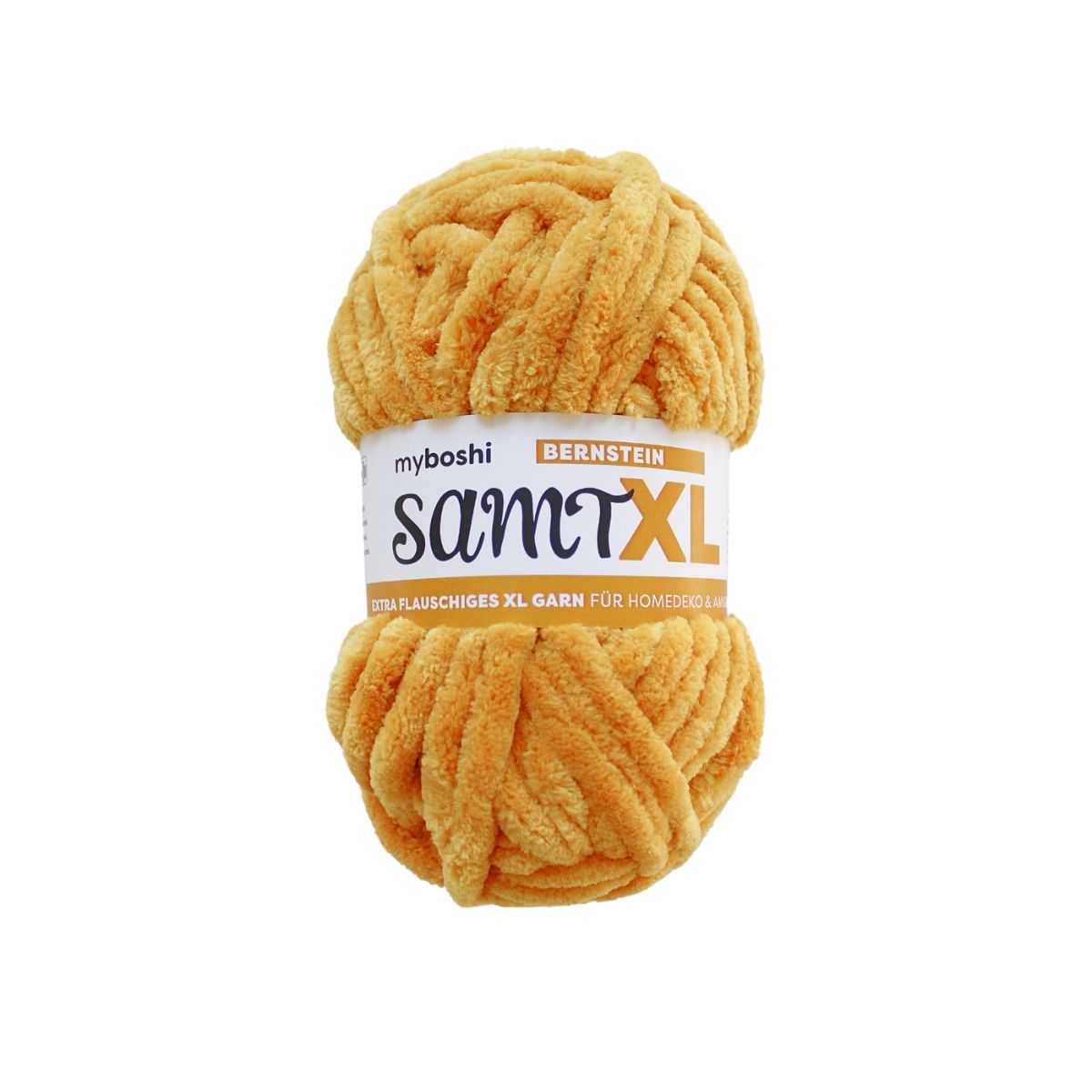myboshi Samt XL, 100g, 100% Polyester in Farbe Bernstein