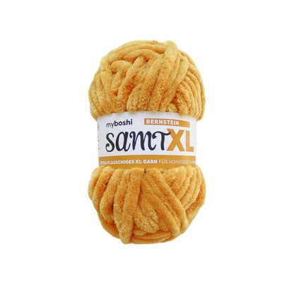myboshi Samt XL, 100g, 100% Polyester in Farbe Bernstein